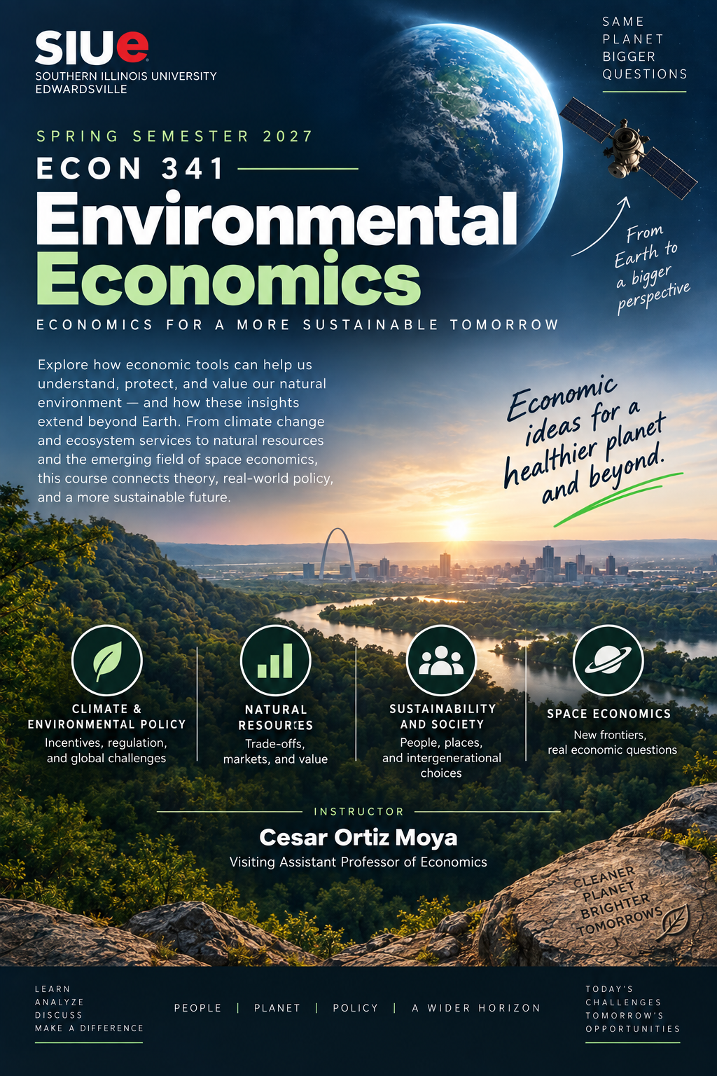 ECON 341 Environmental Economics course poster